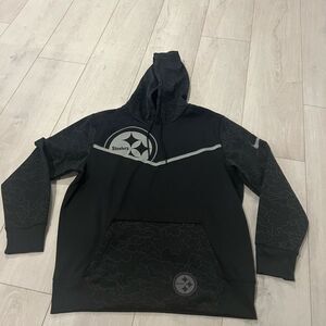 Pittsburgh Steelers Nike Black Pullover Hoodie size L